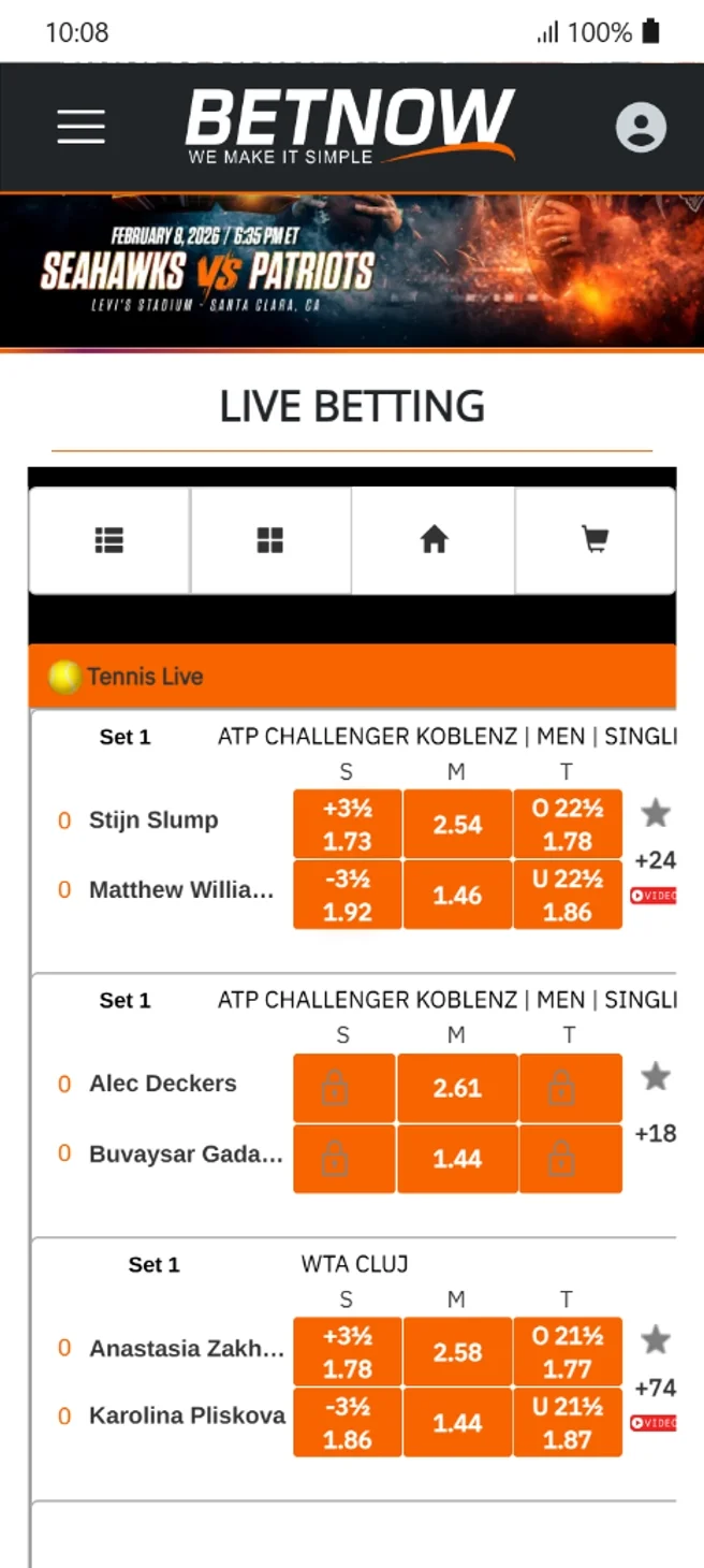 BetNow Live Betting Platform