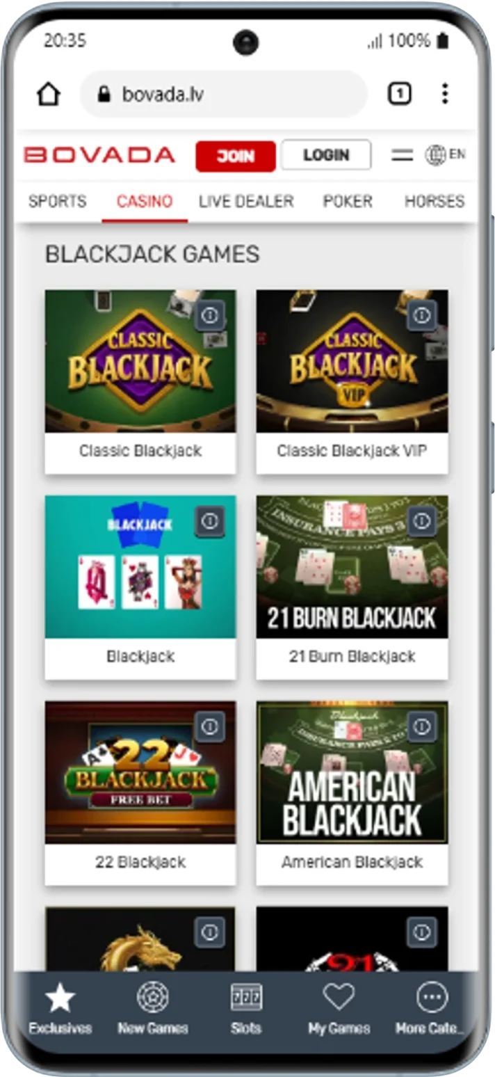 Zappit Blackjack - Exclusive to Bovada