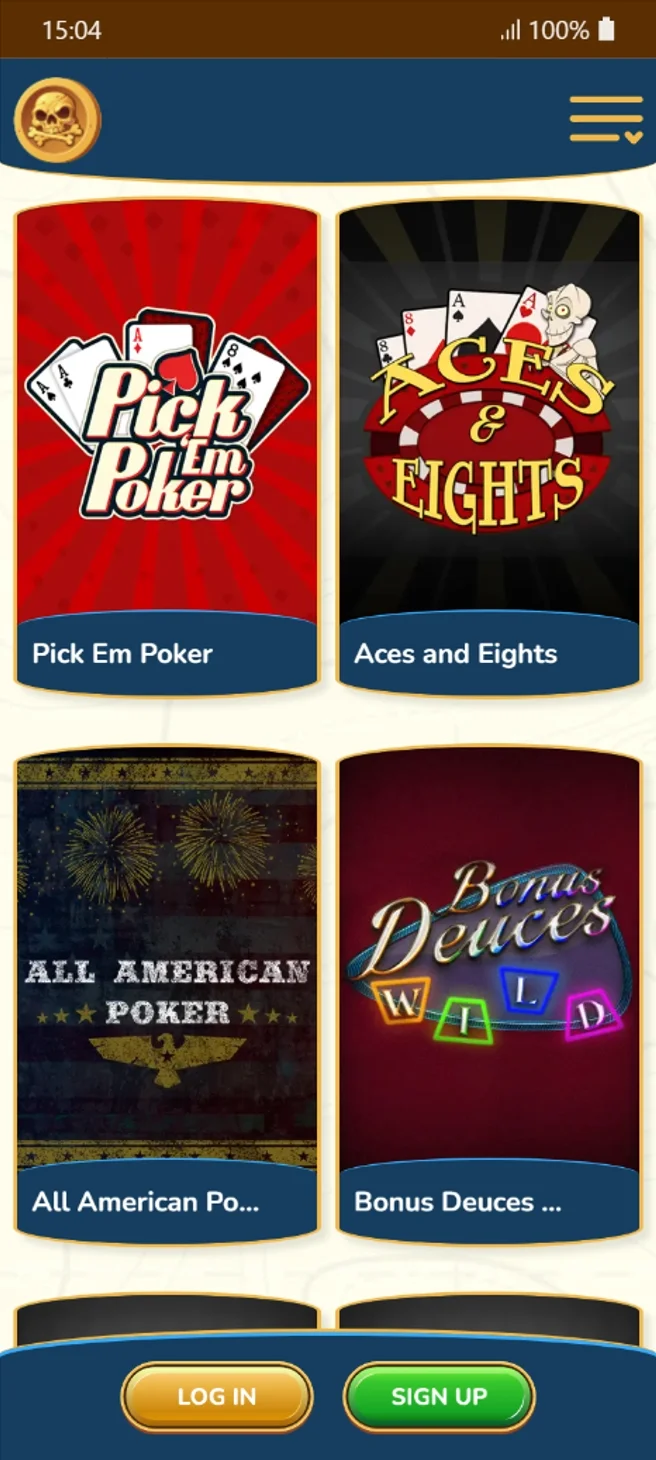 Captain Jack Video Poker Games