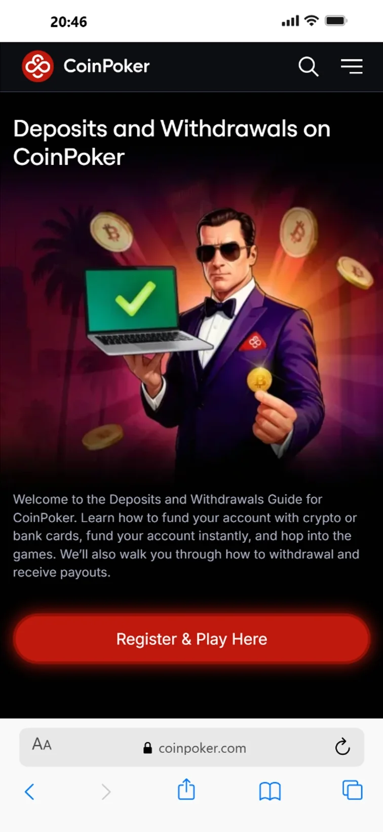 USDT and Crypto Deposits