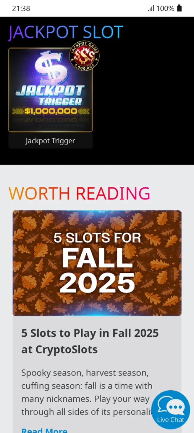 Jackpot Trigger at CryptoSlots