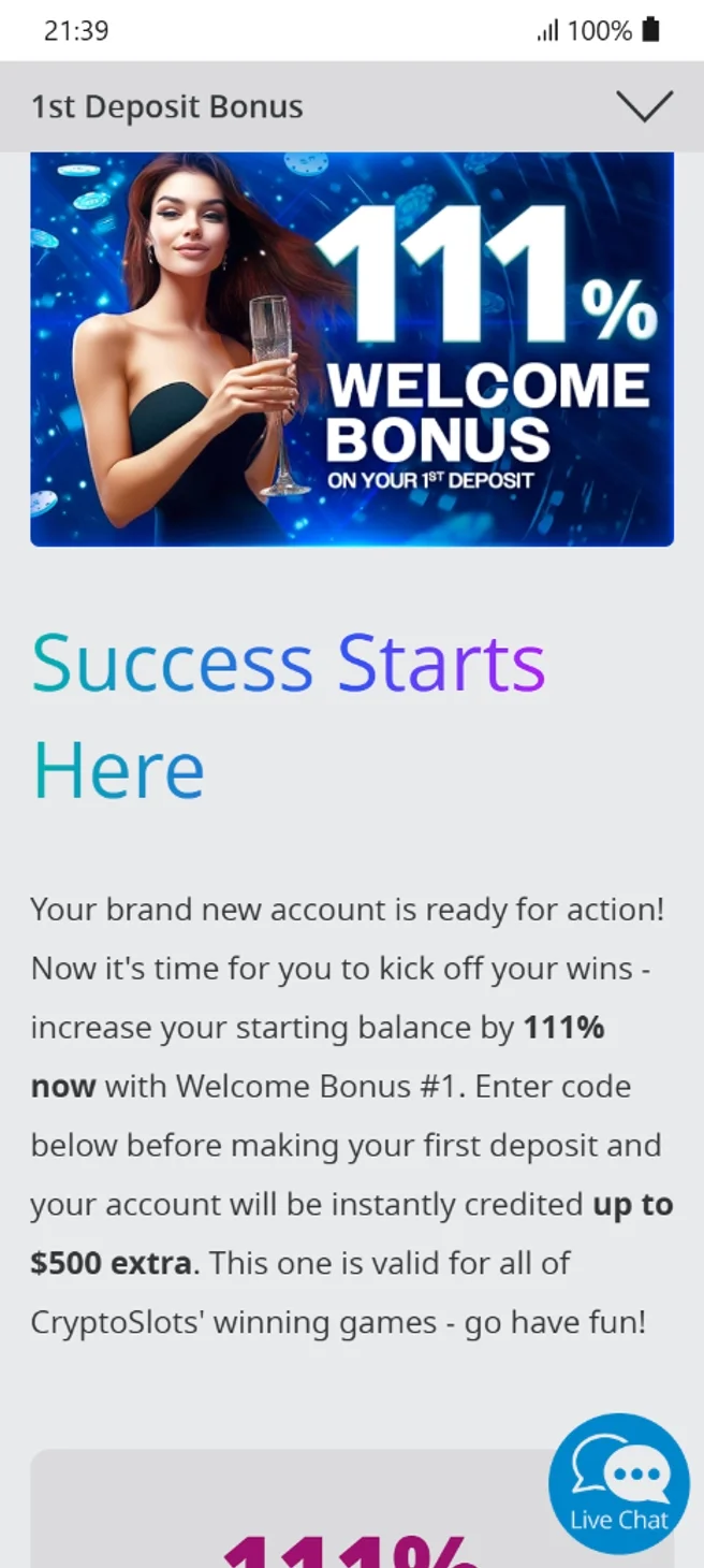 CryptoSlots Mobile PWA Interface