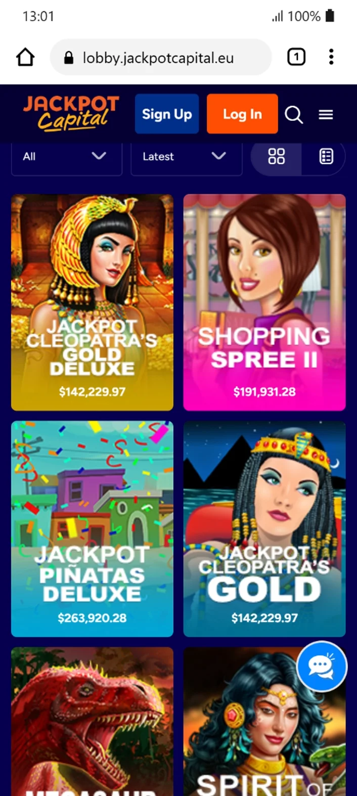 Jackpot Capital Progressive Jackpots