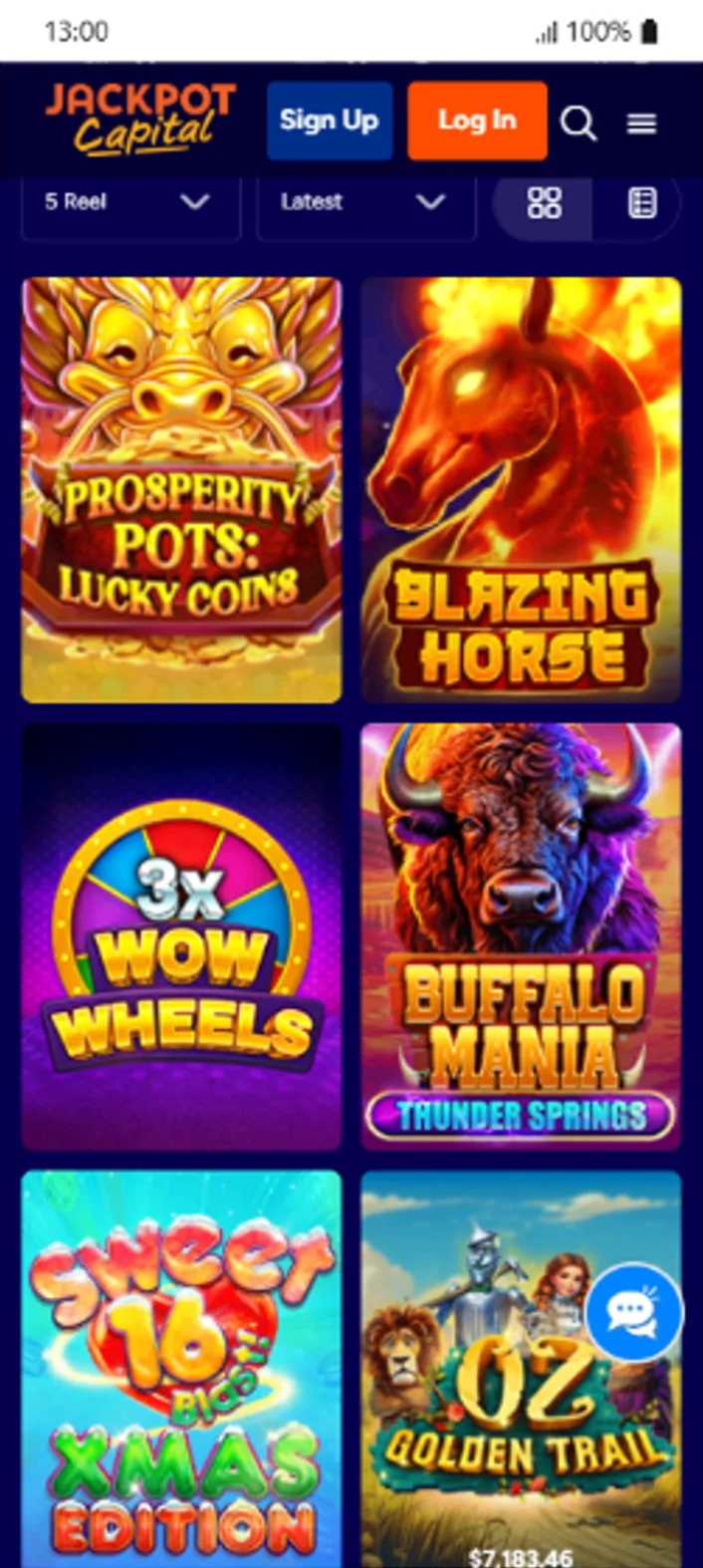 Jackpot Capital Casino Slots with RTG games