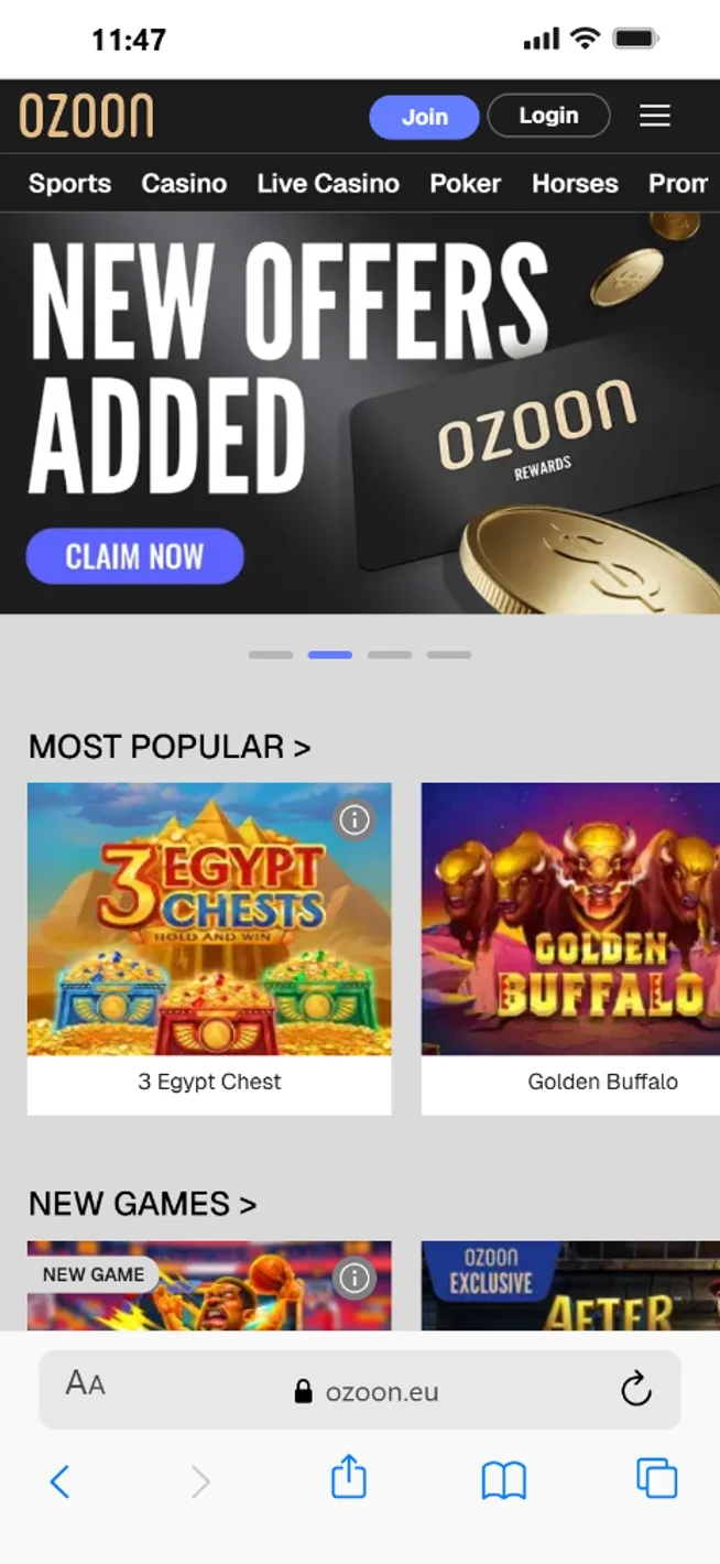 Ozoon Hot Drop Jackpots