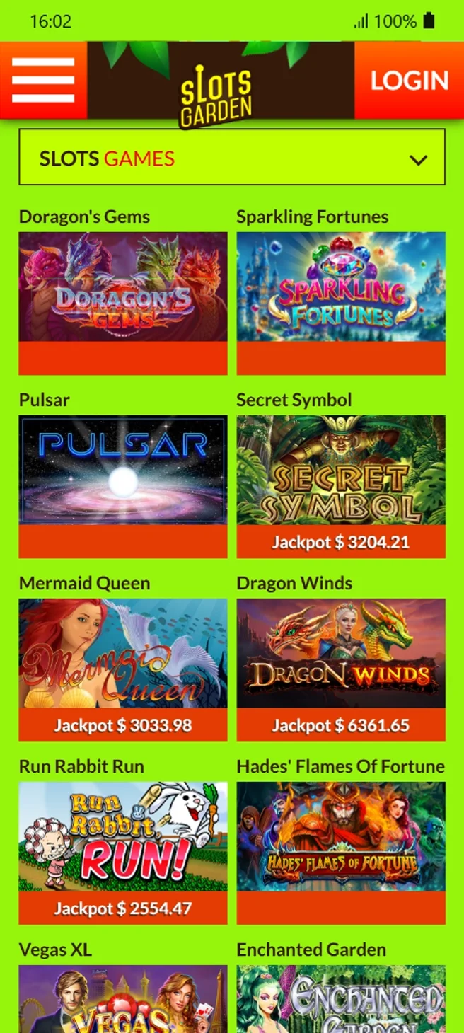 Slots Garden RTG Slots Collection