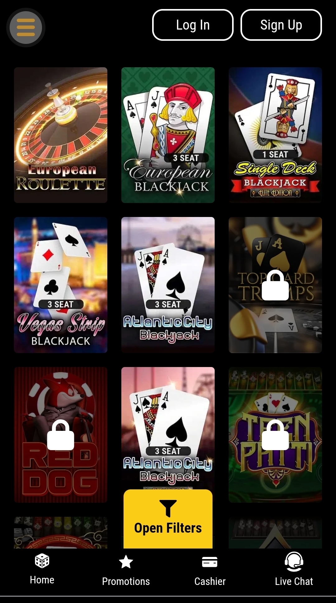 Treasure Mile Table Games