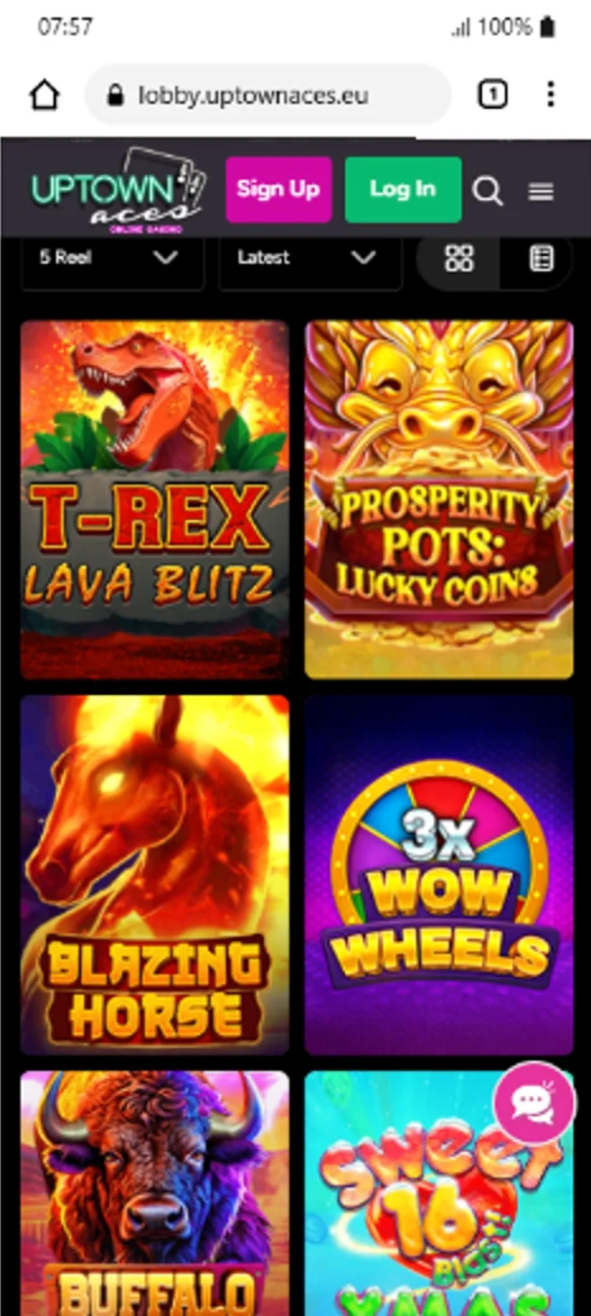 Uptown Aces RTG Slots Collection